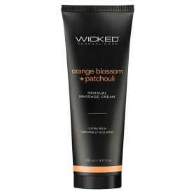 Wicked Sensual Massage Cream Orange Blossom + Patchouli Scented 4oz