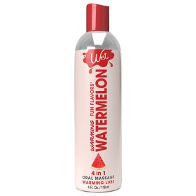 Wet Warming Fun Flavors Watermelon 4 In 1 Lubricant 4oz