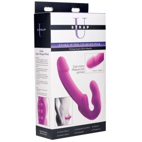 Strap U Evoke Super Charged Vibrating Strapless Silicone Dildo