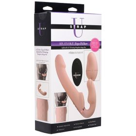 Strap U Inflatable Vibrating Silicone Ergo Fit Strapless Strap On