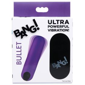 Bang Vibrating Bullet with Remote Control Purple