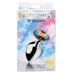 Booty Sparks Rainbow Prism Gem Anal Plug Large