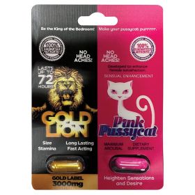 His & Hers (Option: PINK Pussycat/Gold Lion Single Pack)
