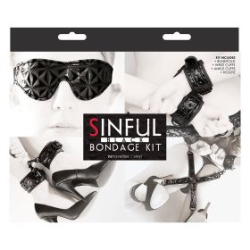 Sinful Bondage Kit (Option: Black)