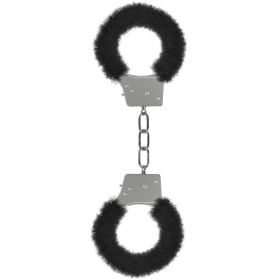 Ouch! Beginner's Furry Handcuffs (Option: Black)