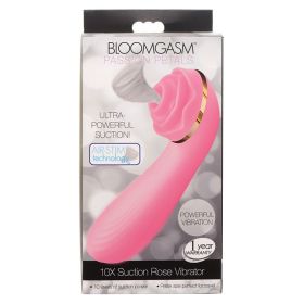 Bloomgasm Passion Petals 10X Silicone Suction Rose Vibrator (Option: PINK)